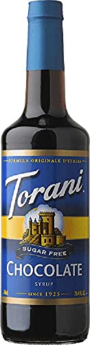 Torani - Schokoladen Sirup ohne Zucker (750 ml), zuckerfreier Getränke- & Kaffee-Sirup mit natürlichen Aromen von Torani