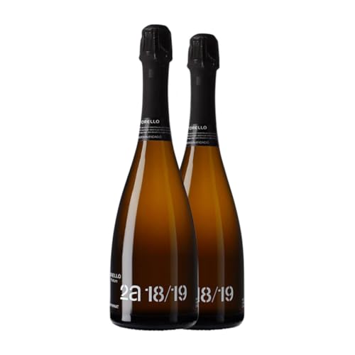 Torelló 2a 18-19 Brut Natur Corpinnat 75 cl Weißer Sekt (Karton mit 2 Flaschen von 75 cl) von Torelló Viticultors