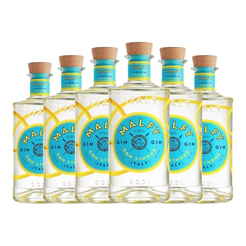 Gin Malfy Gin Limone Miniaturflasche 5 cl (Karton mit 6 Miniaturflasche von 5 cl) von Torino Distillati