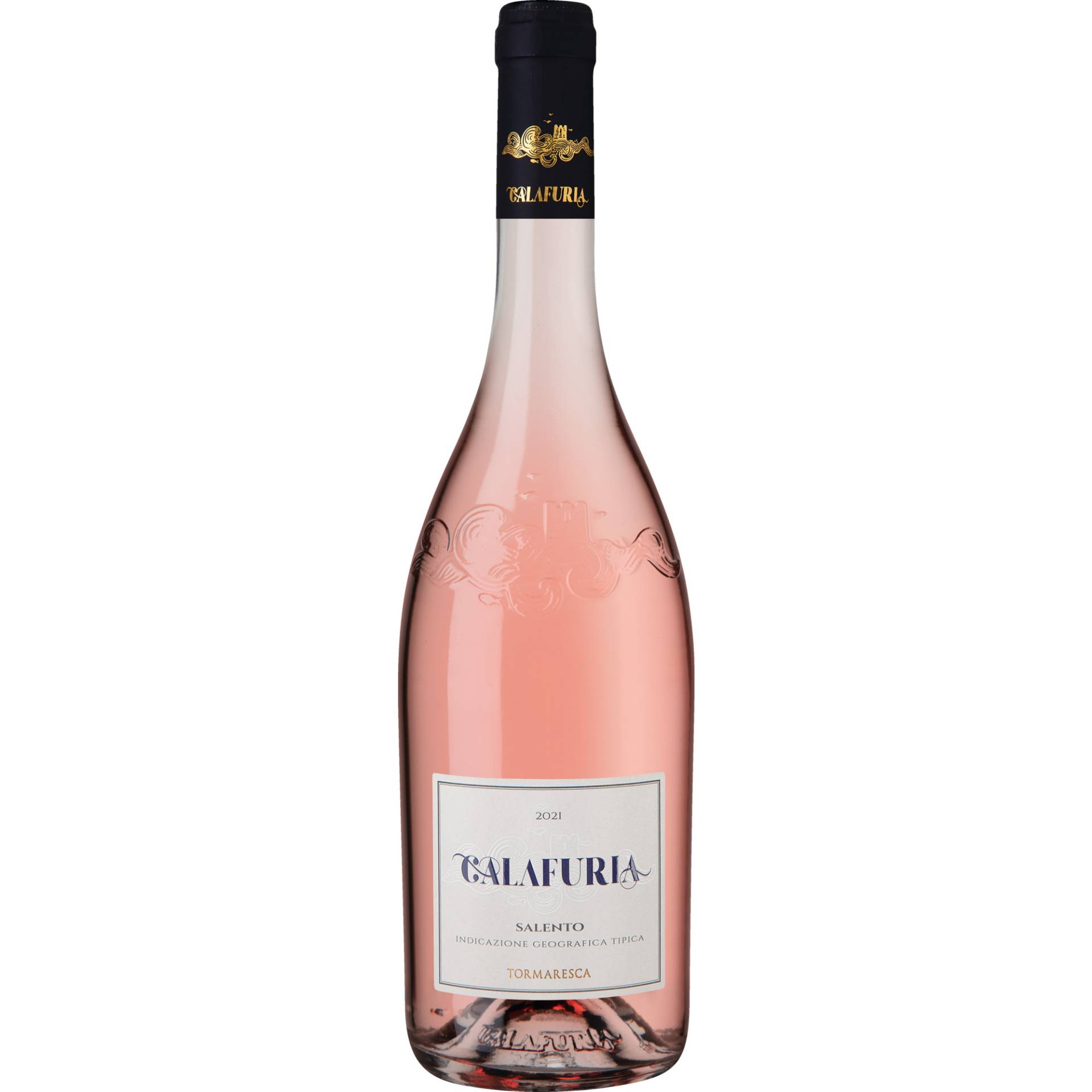 Calafuria Salento Rosé, Salento IGT, Apulien, 2021, Roséwein von Tormaresca Soc. Agr. A.R.L., San Pietro Vernotico (BR), Italia