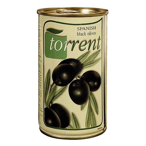 Aceitunas Negras con Hueso Schwarze spanische Oliven mit Kern (Dose 150 Gramm) von Torrent