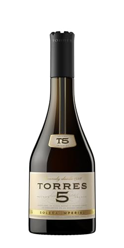 Torres Brandy I 5 Solera Imperial I Aus der spanischen Weinbauregion Penedès I Intensiver Abgang mit den Noten Vanille und Zimt I 700ML I 38% vol. von Torres Brandy