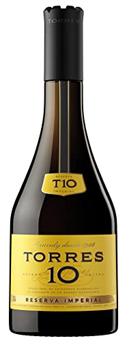 Torres Brandy | 10 Reserva Imperial | Gewann Doppel-GOLD | Aus der spanischen Weinauregion Penedès | 700ML | 38% von Torres Brandy