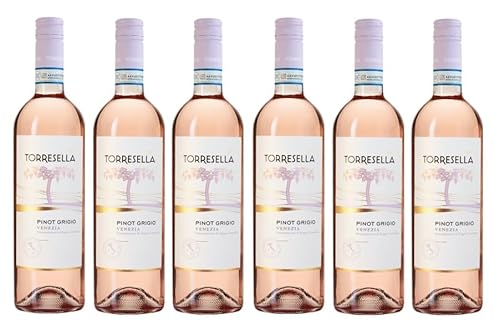 6x 0,75l - 2023er - Torresella - Pinot Grigio Rosé - Veneto D.O.P. - Italien - Rosé-Wein trocken von Torresella