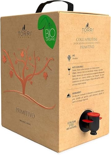 5L Bag in Box Rotwein Primitivo von Torri Cantine