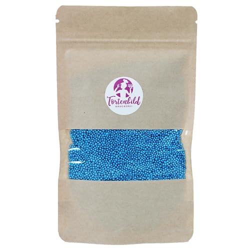 Streudeko Nonpareilles - Blau 100g von Tortenbild