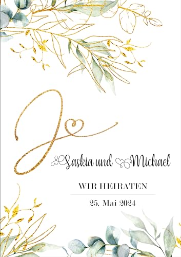 PREMIUM Tortenaufleger Hochzeit Liebe ECKIG - Fondant, Oblate oder Dekorpapier Plus - ca. 20x28 cm von Tortenpixel