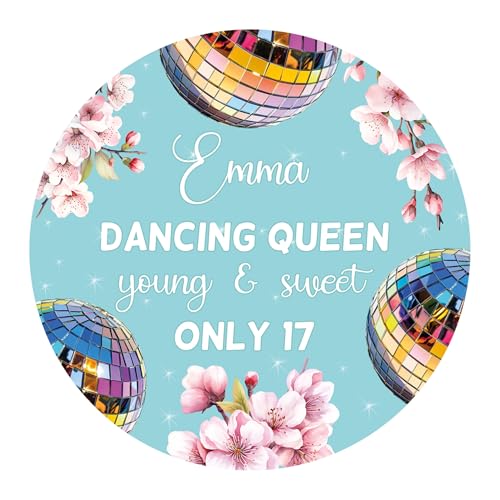 Tortenaufleger Muffinaufleger - DANCING QUEEN | Fondant PREMIUM, Oblate PREMIUM, Dekorpapier PLUS | 4-20 cm | PERSONALISIERT & VORGESTANZT von Tortenpixel