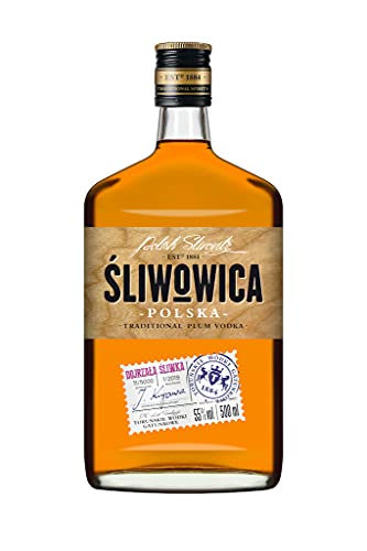 Polish Slivovitz „Sliwowica Polska“, Pflaumen-Wodka, 0,5 L, 55% Vol. von Torunska