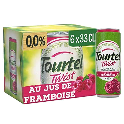 Tourtel Twist Bier, ohne Alkohol, Himbeere, 6 x 33 cl von Tourtel