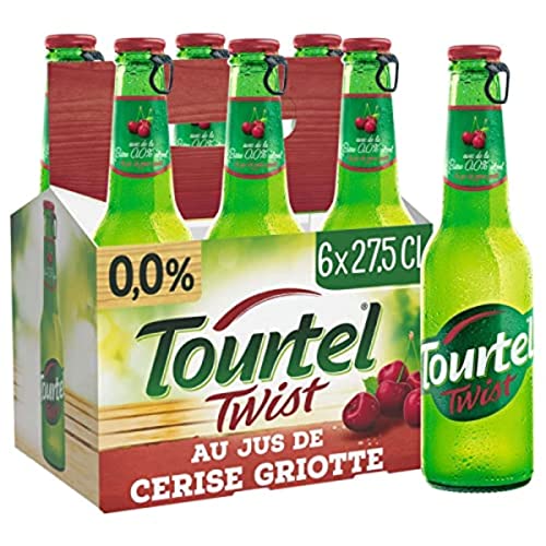 Tourtel Twist Bier, ohne Alkohol, Kirschduft, 6 x 275 ml von Tourtel