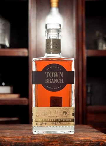 Town Branch® Single Barrel Straight Rye 53,3% | 700 ml | Premium Rye Whiskey aus Kentucky – Perfekt für Whiskeyliebhaber von Town Branch