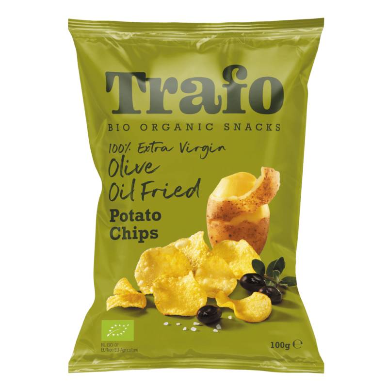 Bio Chips gebacken in Olivenöl von Trafo