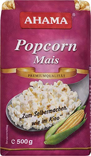 AHAMA Popcornmais Puffmais Knallmais für süss und salzig 500g von Transimpex