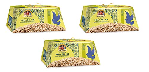 3x Tre Marie La Colomba Perla Del Sud Ostern kuchen mit Mandelpaste und kandierte Zitronenwürfel 900g Backprodukt Oster-taube der italienischen Tradition von Tre Marie