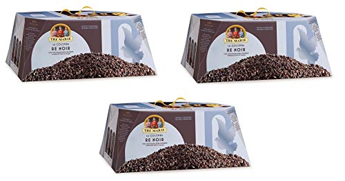 3x Tre Marie La Colomba Re Noir Ostern kuchen mit extra dunkler Schokolade und Kakaobohnen 800g Backprodukt Oster-taube der italienischen Tradition von Tre Marie