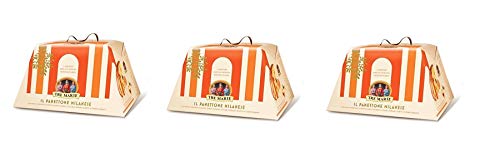 3x Tre Marie Panettone Milanese con canditi mit kandierten Früchten,Rosinen und Zeder 1kg von Tre Marie