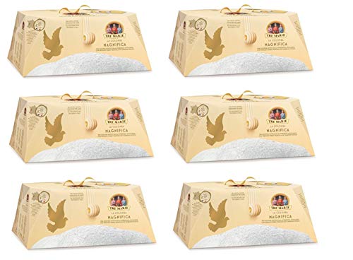 6x Tre Marie La Colomba Magnifica Ostern kuchen mit sehr feiner französischer Butter mit Puderzucker bestreuen 930g Backprodukt Oster-taube der italienischen Tradition von Tre Marie