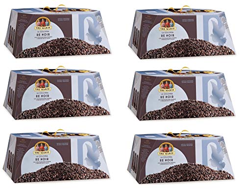 6x Tre Marie La Colomba Re Noir Ostern kuchen mit extra dunkler Schokolade und Kakaobohnen 800g Backprodukt Oster-taube der italienischen Tradition von Tre Marie