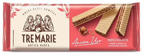 Tre Marie Ancora Uno Wafer Nocciolato Waffel gefüllt mit Haselnusscreme und gehackte Haselnüsse 140g von Tre Marie