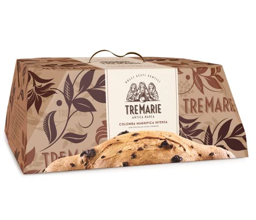 Tre Marie Colomba Magnifica Intensa Typisches Dessert der Ostertradition Osterkuchen mit Extra Dunkler Schokolade 800g von Tre Marie