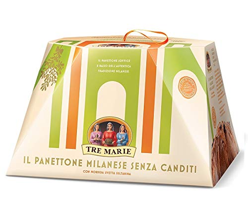 Tre Marie Panettone Milanese senza canditi ohne kandierte Früchte mit Rosinen 1kg von Tre Marie