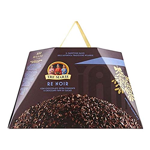 Tre Marie Panettone Re Noir mit extra dunkler schokolade und gehackter Kakao 900g von Tre Marie