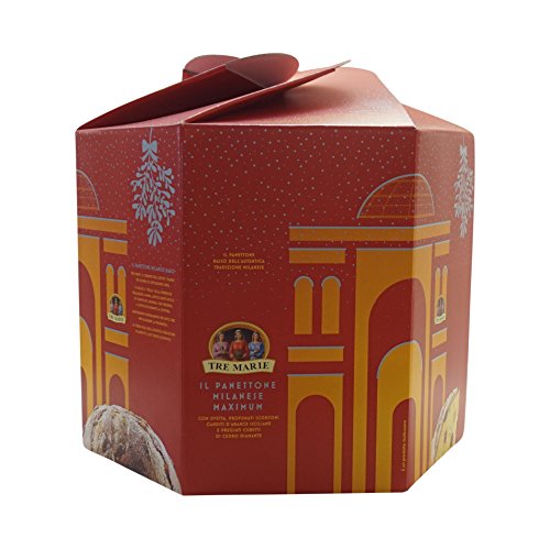 Tre Marie:"Il Panettone Milanese Basso Maximum" Italian Panettone - 8.8 Pound (4000g) Package [ Italian Import ] von Tre Marie