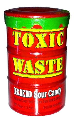 Red Berries Sour Toxic Waste Barrell x1 von Treasure Island Sweets