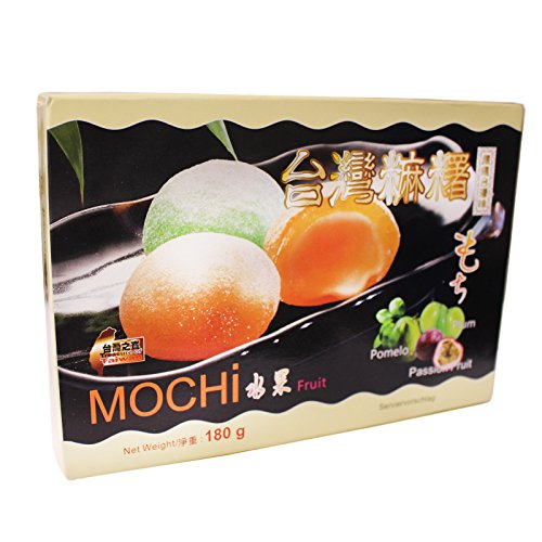 KK Mochi Früchtemix Klebreiskuchen mit Füllung 180g von Treasure of Taiwan