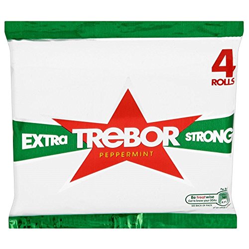 Trebor Extra Strong Peppermint (4 pro Packung) - Packung mit 2 von Trebor