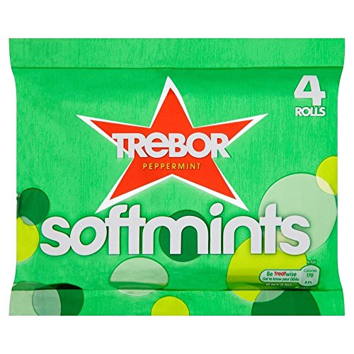 Trebor Softmints Pfefferminze (4 Pro Packung - 179G) von Trebor