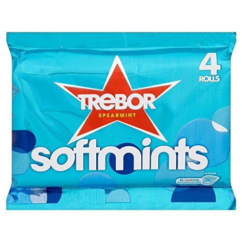 Trebor Softmints Spearmint (4 pro Packung - 179g) - Packung mit 6 von Trebor