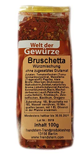 Gewürz Gewürzmischung Dipp Bruschetta 1er Pack (100 Gramm) von Trendstern