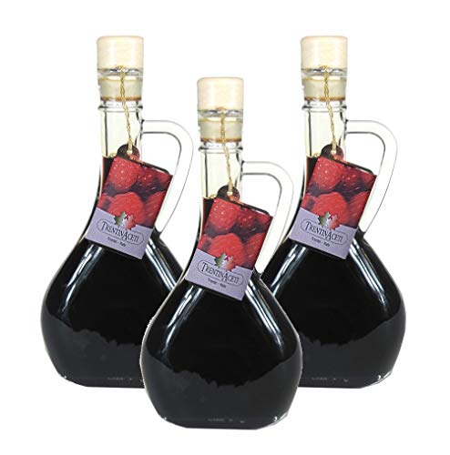 Erdbeer Balsamico - Balsamico Essig mit Aroma aus Italien - TrentinAcetia - 3x 250 ml - Aceto Balsamico Di Modena IGP - Fragola von TrentinAceti