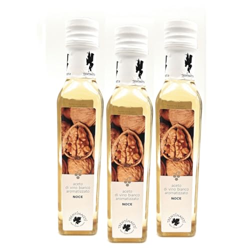 Nussessig - Weißweinessig mit Aroma - Nuss Essig aus Italien - TrentinAcetia - höchste Qualität - 250 ml - Aceto Di Vino Bianco - Noce von TrentinAceti