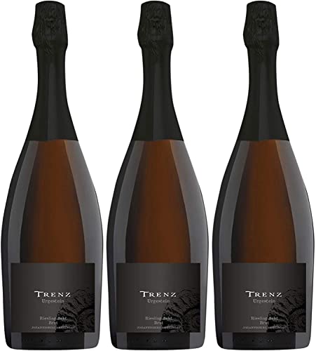 Trenz Urgestein Riesling Sekt Brut bA Rheingau Deutschland Inkl. FeinWert E-Book (3 x 0,75l) von Trenz