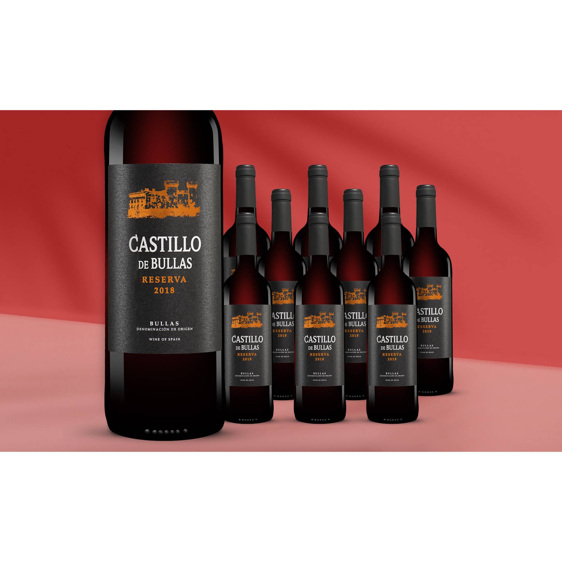 Castillo de Bullas Reserva 2018  7.5L 14.5% Vol. Weinpaket aus Spanien von Trenza