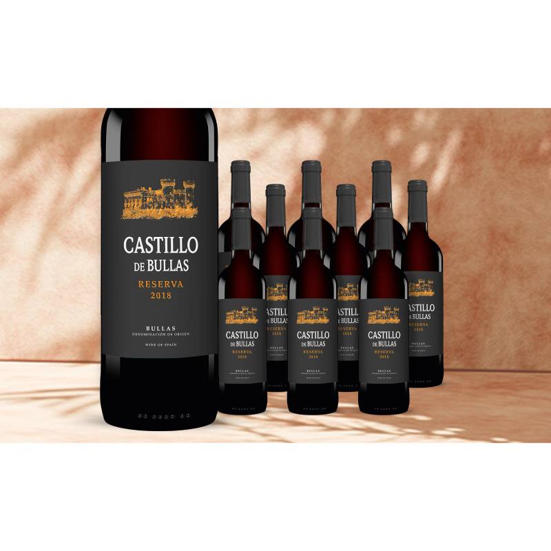 Castillo de Bullas Reserva 2018  7.5L 14.5% Vol. Weinpaket aus Spanien von Trenza