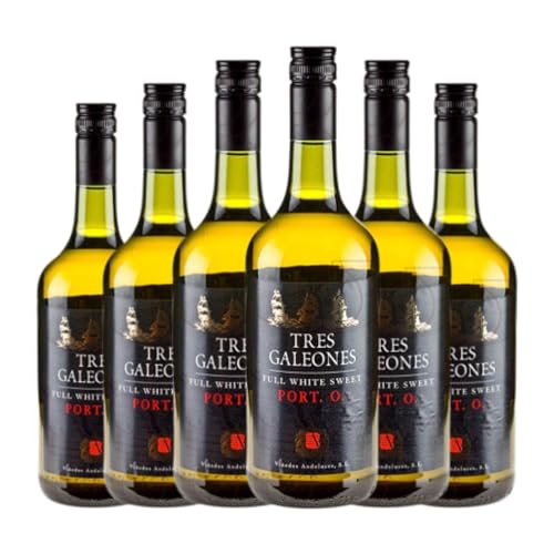 Liköre Tres Galeones White 1 L (Karton mit 6 Flaschen von 1 L) von Tres Galeones