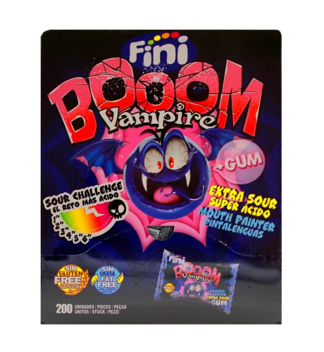 Fini Booom Vampire Bonbon mit Kaugummifüllung extra Sauer, 4er Pack (4 x 1 kg) von Tri d'Aix GmbH August-Schmidt-Str. 6-8, 52477 Alsdorf