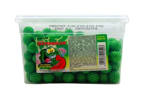 Tri D'Aix Watermelon Bubble Gum Extra Sauer 1600g 300Stk Wassermelone Kaugummi von Tri d`Aix GmbH