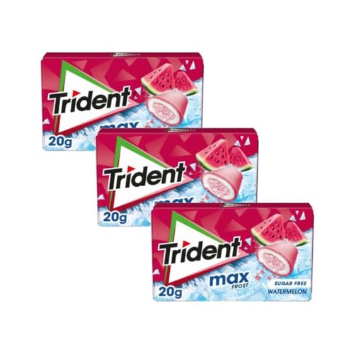 Trident Kaugummi Wassermelonengeschmack 16 x (20g) + GRATIS Araxxon Olivenöl aus Sparta (20ml) von Trident