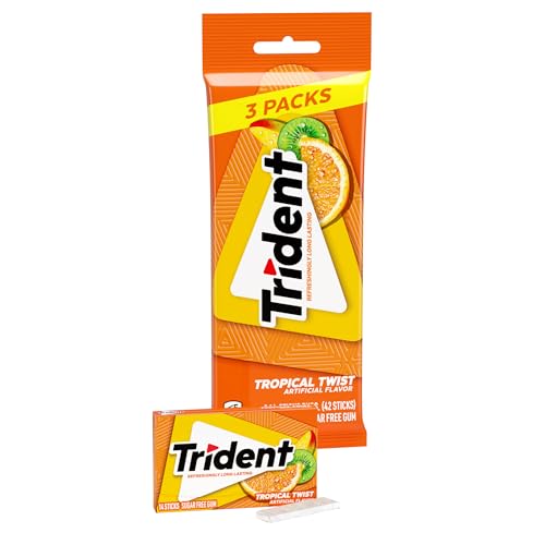 Trident Tropical Twist Sugar Free Gum - 3ct/14pc von Trident