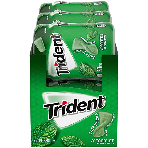 Trident Unwrapped Sugar Free Gum (Spearmint, 50-Piece, 6-Pack) by Trident von Trident