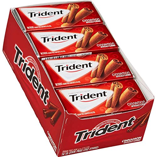 Trident Zuckerfreier Gummi, Zimt, 15 Stück, 1 Stück von Trident