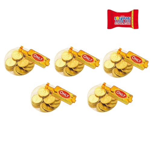 Trinovi NV Only Schokoladen Goldmünzen, 5x100g von Trinovi.com