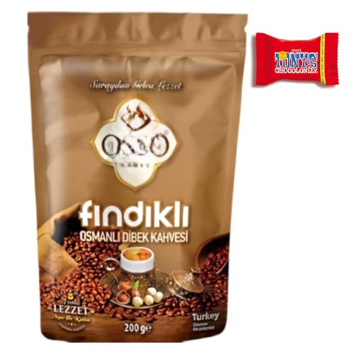 Trinovi Osso Türkischer Haselnuss-Mokka Kaffee, Traditioneller Osmanischer Mokka, Frisch Gemahlen, Intensiver Geschmack, Perfekt für Türkischen Kaffeegenuss von Trinovi.com