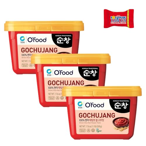 Chung Jung One O'FOOD - Gochujang Scharfe Rote Pfefferpaste, (3 X 500 GR)- Trinovi von Trinovi