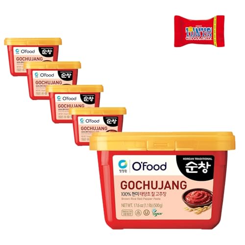 Chung Jung One O'FOOD - Gochujang Scharfe Rote Pfefferpaste, (5 X 500 GR)- Trinovi von Trinovi